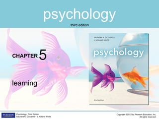 psychology
CHAPTER
Copyright ©2012 by Pearson Education, Inc.
All rights reserved.
Psychology, Third Edition
Saundra K. Ciccarelli • J. Noland White
third edition
learning
5
 