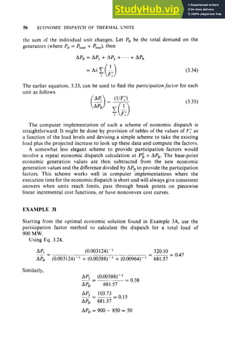 3 Economic Dispatch Of Thermal | PDF