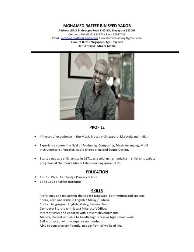 2016 Raffee Bio Short