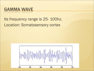 Its frequency range is 25- 100hz.
Location: Somatosensory cortex
 
