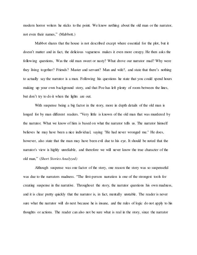 Tell tale heart essay prompt