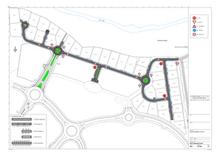 Road 2
Road 1
Road 4
Road 1
Road 3
Road 6
Road 5
Road 2
Cul de Sac
Round
About 1
Round
About 2
Road 4a
Road 3
Future Access
to Residential
C.T
Societe du Bocage
Right of way in favour of FAIL on Bagatelle Entrance
River Moka
B2
B2
B1
B1
B1
B2
D2a
D2a
60
C14
B1
B1
B1
L2
L8
L8
L7
L1
L6
L6
L6
L6
L6
L6
L7
L7
L7
L7
L7
L1
L1
L1
L1
L1
L1
L1
L1
L1
L1
L1
L1
L1
L1
L1
L2
L2
L2
L2
L2
L2
L2
L2
L2
L2
L2
L2
L2
L2
L2
L8
L8
L8 L8
L8 L8
L8
L8
L8
L8
L8
L8
L8
L8
L8
L8
L8
L8
L8
L8
L8
L8
L8
L8
L8
L8
L8
L8
L8
L8
L8 L8
L8
L8
L8
L8
L8
L8
L8
L8
L8
PLOT 1
PLOT 3
PLOT 7
PLOT 10
PLOT 5
PLOT 12
PLOT 14
PLOT 22
PLOT 36
PLOT 24
PLOT 26
PLOT 30
PLOT 32
PLOT 16
PLOT 18
PLOT 34
PLOT 9
PLOT 19
PLOT 38
PLOT 29
PLOT 2
PLOT 4
PLOT 8
PLOT 6
PLOT 11
PLOT 13
PLOT 15
PLOT 17 PLOT 20
PLOT 35
PLOT 21
PLOT 37
PLOT 31
PLOT 27
PLOT 25
PLOT 23
PLOT 33
PLOT 28
N
60
B2 - STOP
B1 - GIVE WAY
A11 - ROUNDABOUT
D2a - KEEP LEFT
C14 - SPEED LIMIT
L1 - 150mm No Overtaking Line
L2 - 150mm Hazard Line
L6 - 300mm Give Way Line
Road Marking Details
4.0 2.0 4.0 2.0 4.0
L8 - 200mm Edge marking
1.0 1.0 1.0 1.0 1.0 1.0 1.0 1.0 1.0
0.6
0.3
0.6 0.6
0.3 0.3
1.0 1.0 1.0 1.0 1.0 1.0 1.0 1.0
L7 - 300mm Stop Line
Job No
Drawing Status
Discipline
Scale at A1
Drawing No Rev
Drawing Title
Job Title
Client
Date By Chkd Appd
A1
1
2
3
4
5
6
7
8
9
10
11
A B C D E F G H I J K L M N
Do not scale
Rev
CR-002 C12878
1000
FOR CONSTRUCTION
Civil
ROAD MARKING LAYOUT
/ /C1 08 05 13 Reza B. P.G P.G
ISSUED FOR CONSTRUCTION
 