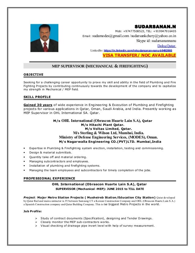 MEP SUPERVISOR SUDARSANAN mep-supervisor-sudarsanan