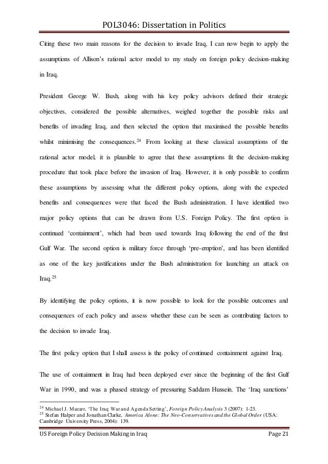 British foreign policy dissertation