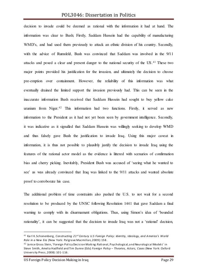Decision making dissertation