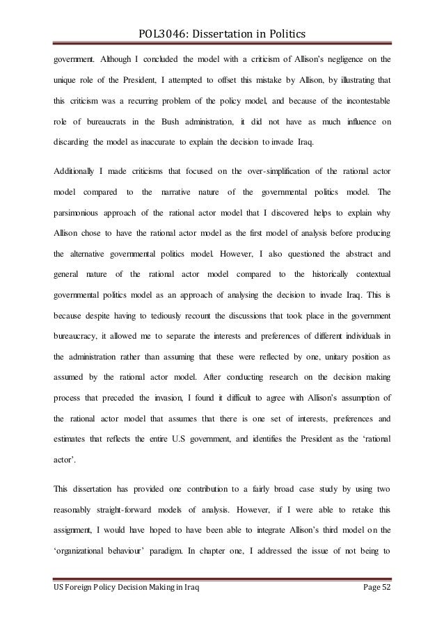 Foreign policy dissertation