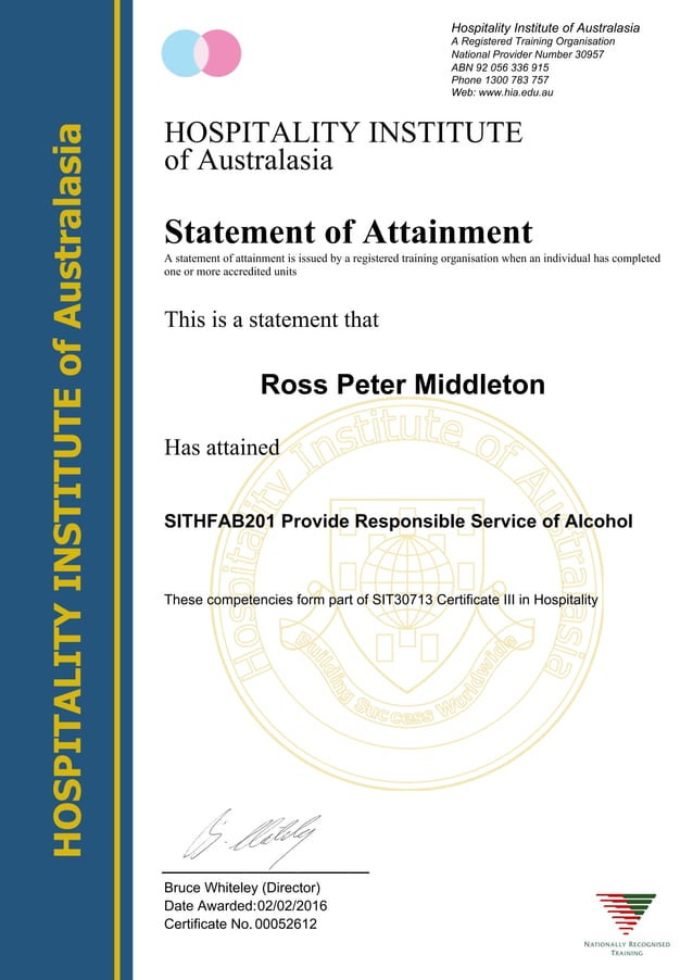 RSA Certificate_SIT30713 | PDF