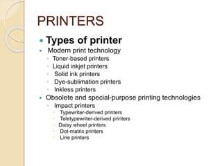 PRINTERS
 