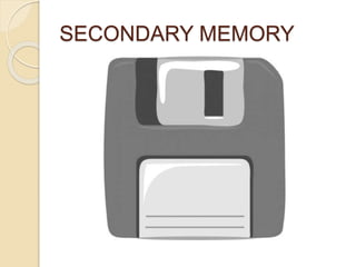 SECONDARY MEMORY
 