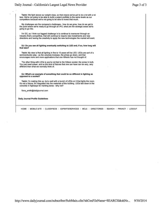 Daily Journal - Tim Taich Article