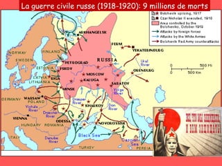 La guerre civile russe (1918-1920): 9 millions de morts 