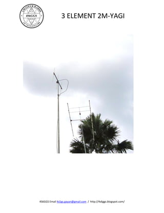 3 ELEMENT 2M-YAGI




4S6GGS Email 4s5gs.gayan@gmail.com / http://4s6ggs.blogspot.com/
 