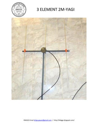 3 ELEMENT 2M-YAGI




4S6GGS Email 4s5gs.gayan@gmail.com / http://4s6ggs.blogspot.com/
 