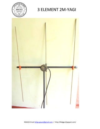 3 ELEMENT 2M-YAGI




4S6GGS Email 4s5gs.gayan@gmail.com / http://4s6ggs.blogspot.com/
 