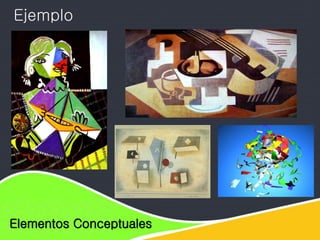 Elementos de diseño
Elementos Conceptuales
Ejemplo
 