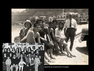 Una familia española de vacaciones en la playa
 