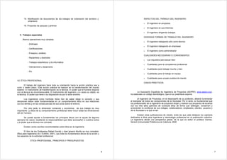 15. Modificación de documentos de los trabajos de ordenación del territorio y
urbanismo

ASPECTOS DEL TRABAJO DEL INGENIER...