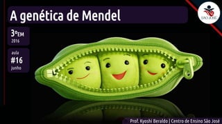 aula
3ºEM
2016
©
Prof. Kyoshi Beraldo | Centro de Ensino São José
#16
A genética de Mendel
junho
 