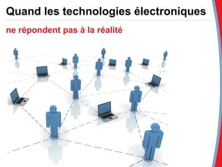 Quand les technologies électroniques   ne répondent pas à la réalité 