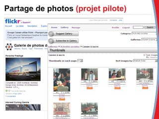 Partage de photos  (projet pilote) 
