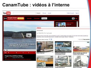 CanamTube : vidéos à l’interne 
