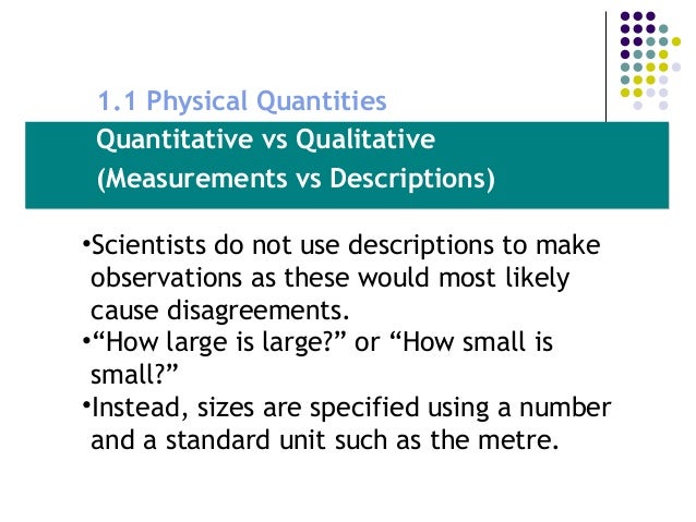 quantity vs unit