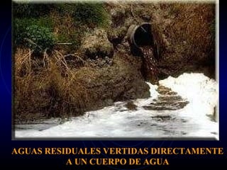 AGUAS RESIDUALES VERTIDAS DIRECTAMENTE A UN CUERPO DE AGUA 