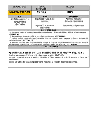 3er grado   bloque 2 - proyecto 1