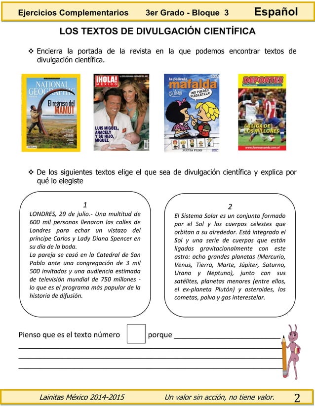 3er grado bloque 3 ejercicios complementarios