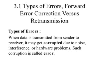 Comprehensive Overview of Error Detection and Correction Techniques in ...