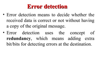Comprehensive Overview of Error Detection and Correction Techniques in ...