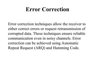 Comprehensive Overview of Error Detection and Correction Techniques in ...