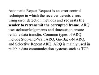 Comprehensive Overview of Error Detection and Correction Techniques in ...