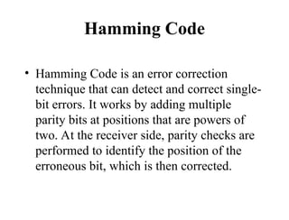 Comprehensive Overview of Error Detection and Correction Techniques in ...
