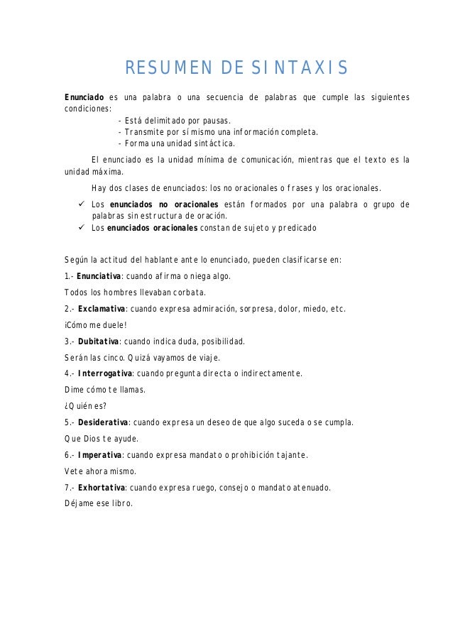 3º espad resumen de sintaxis