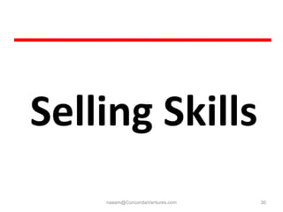 Selling Skills [email_address] 