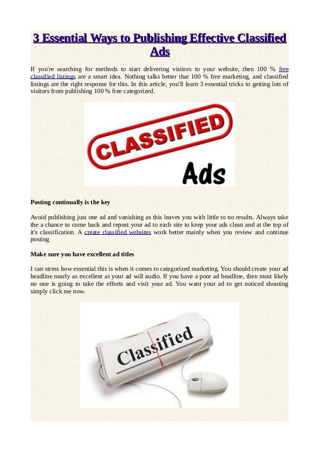 how to make free ads