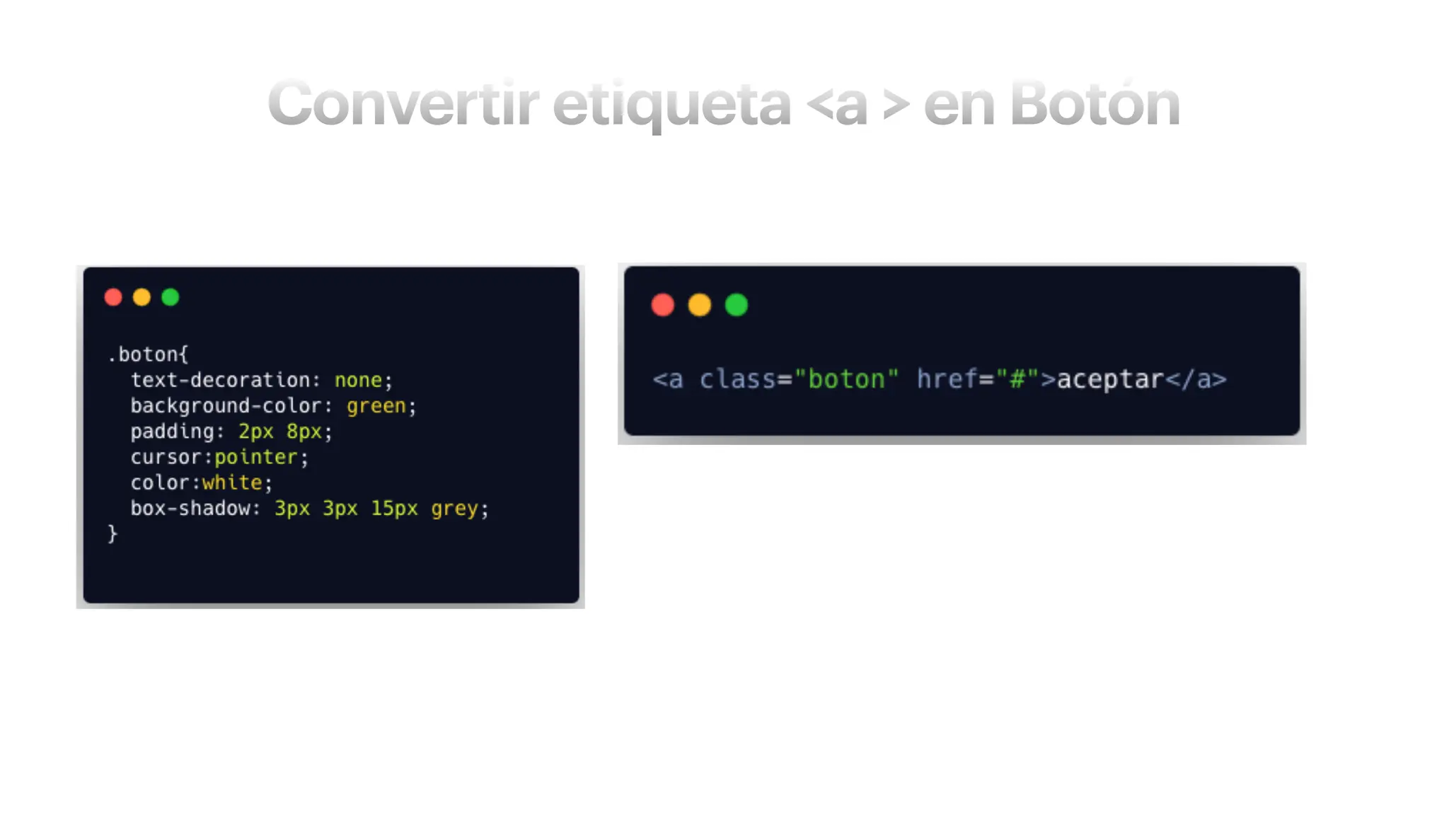Convertir etiqueta <a > en Botón
 