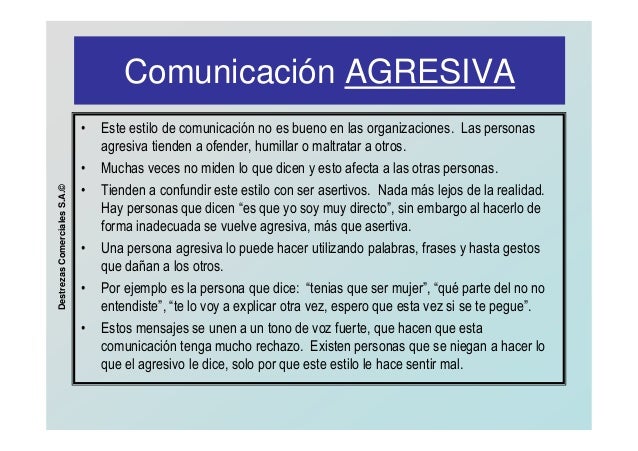 3 estilos de comunicacion