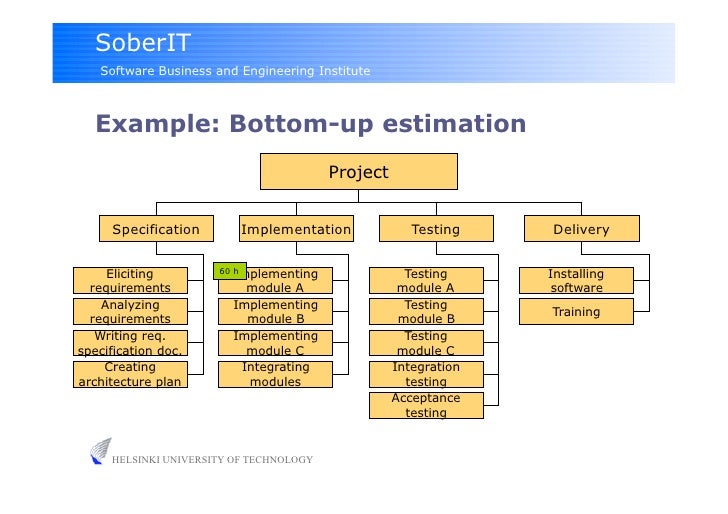 3 estimation bottom up estimates