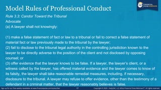 Model Rules of Professional Conduct
Rule 4.3: Dealing with Unrepresented Person
In dealing on behalf of a client with a pe...