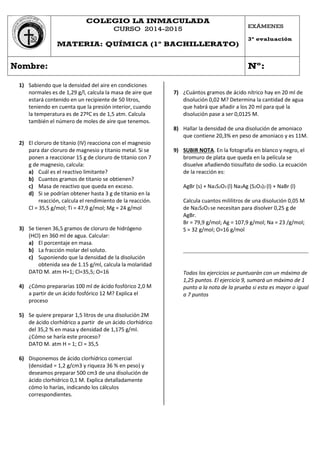 3ª evaluación 14 15 química