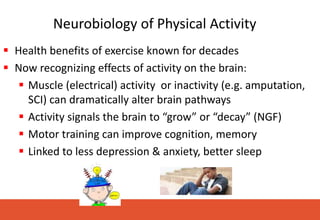 DESARROLLO / KEY POINTS
• Temas: Activity is key ingredient; limbs used least
probably need the most training. The sooner,...
