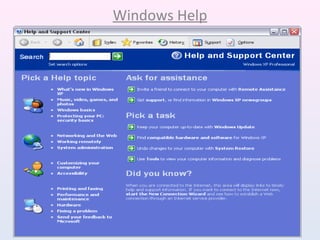 Exploring Microsoft Windows | PPT