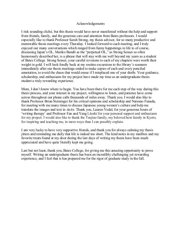 Undergraduate dissertation advice