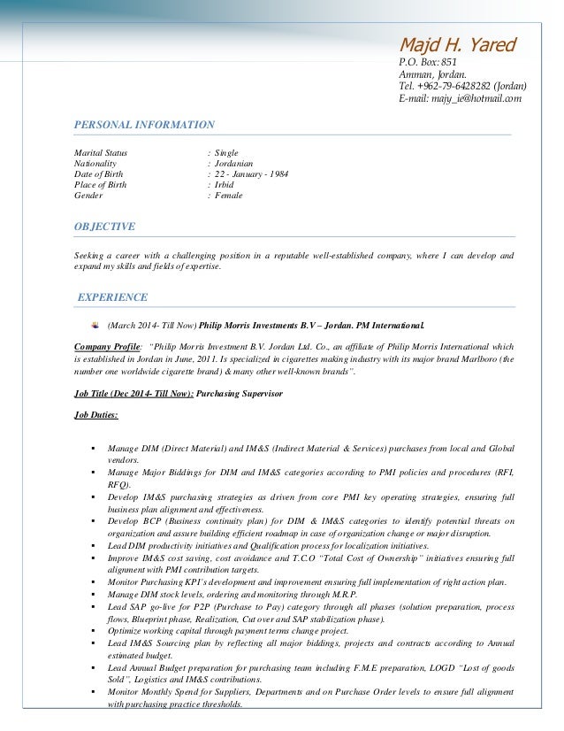 Majd Yared Cv