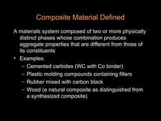 Compose Material composite materials- fundamentals of manufacturing processes | PPT