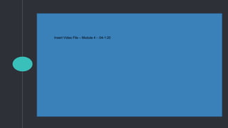 Insert Video File – Module 4 - :04-1:20
 