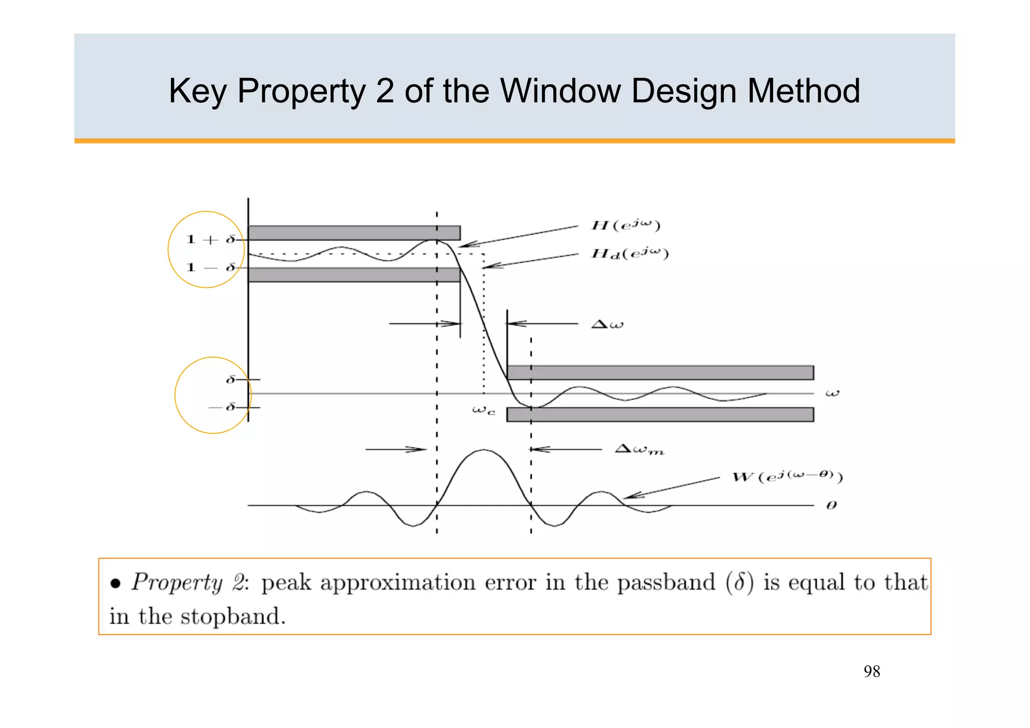 Key Property 2 of the Window Design Method




                                             98
 
