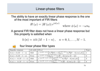 Design of FIR filters | PDF